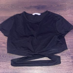 SHEIN Black Crop Top